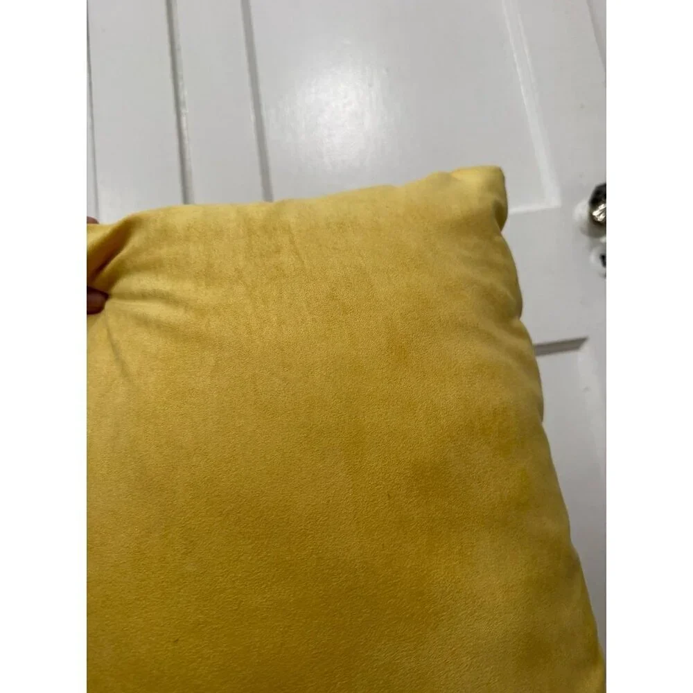 Room Essentials yellow throw pillow
